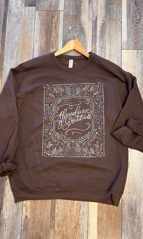 Abundance Of Gratitude Graphic Sweatshirt