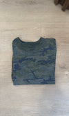 Cropped Plain Camo Tee