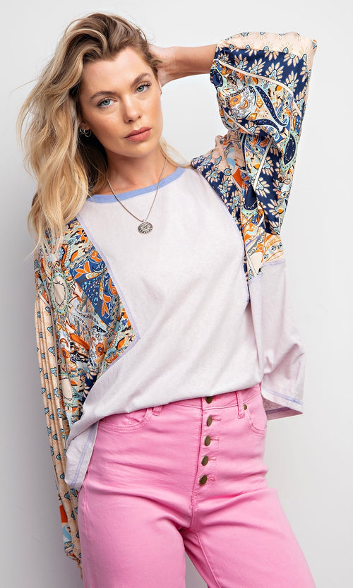 Spring Mix Sleeve Top