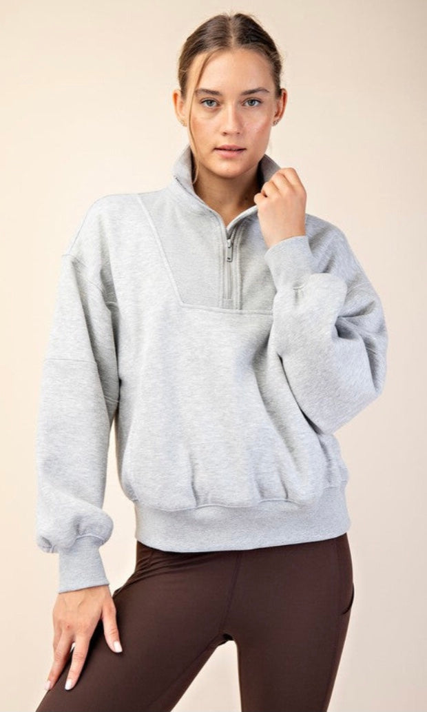 Half Zip Scuba Top (s)