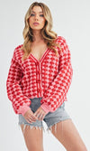 Rudolph Red V-Neck Cardigan