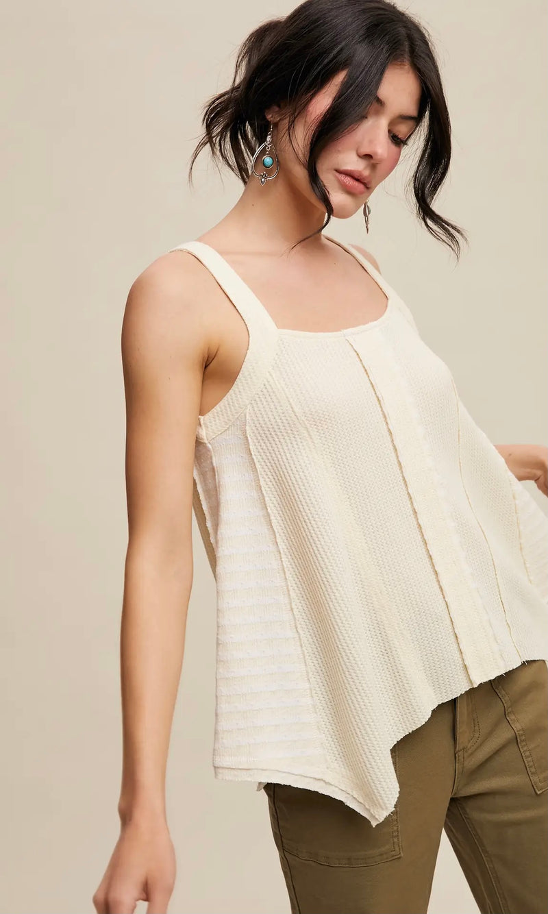 Boho Textured Tank Top