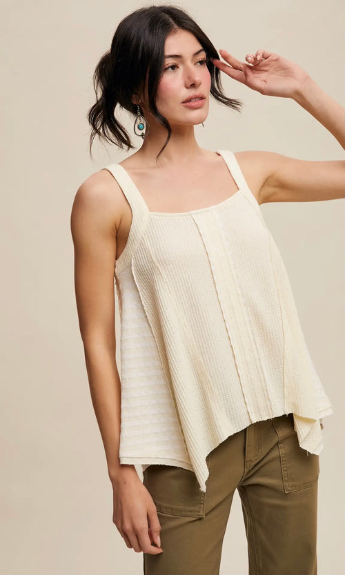 Boho Textured Tank Top