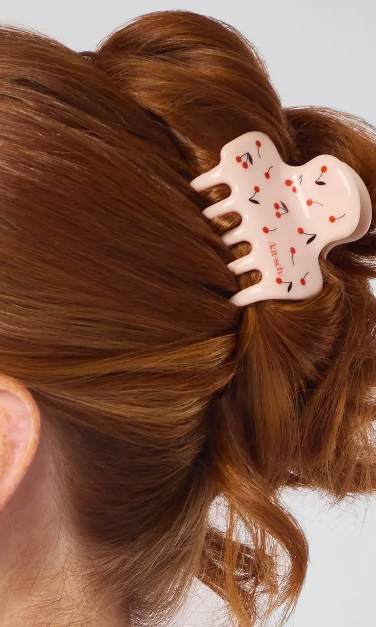 Medium Cloud Cherry Print Clip