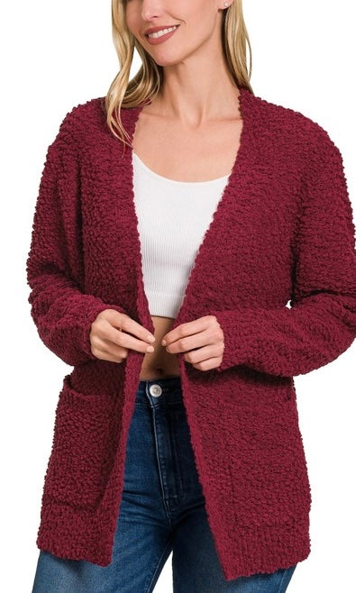 Popcorn Cardigan Multiple Colors