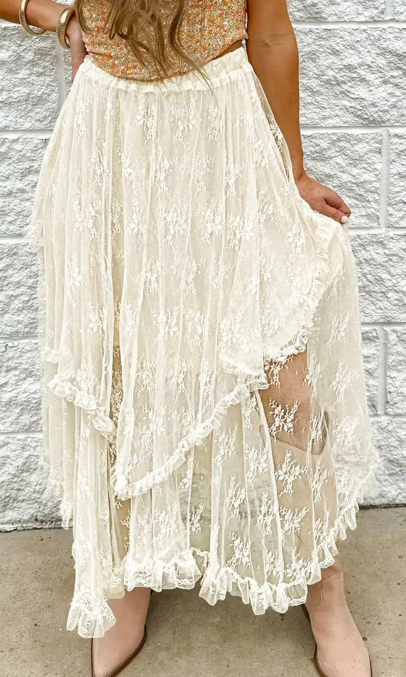 Cascading Tiered Skirt