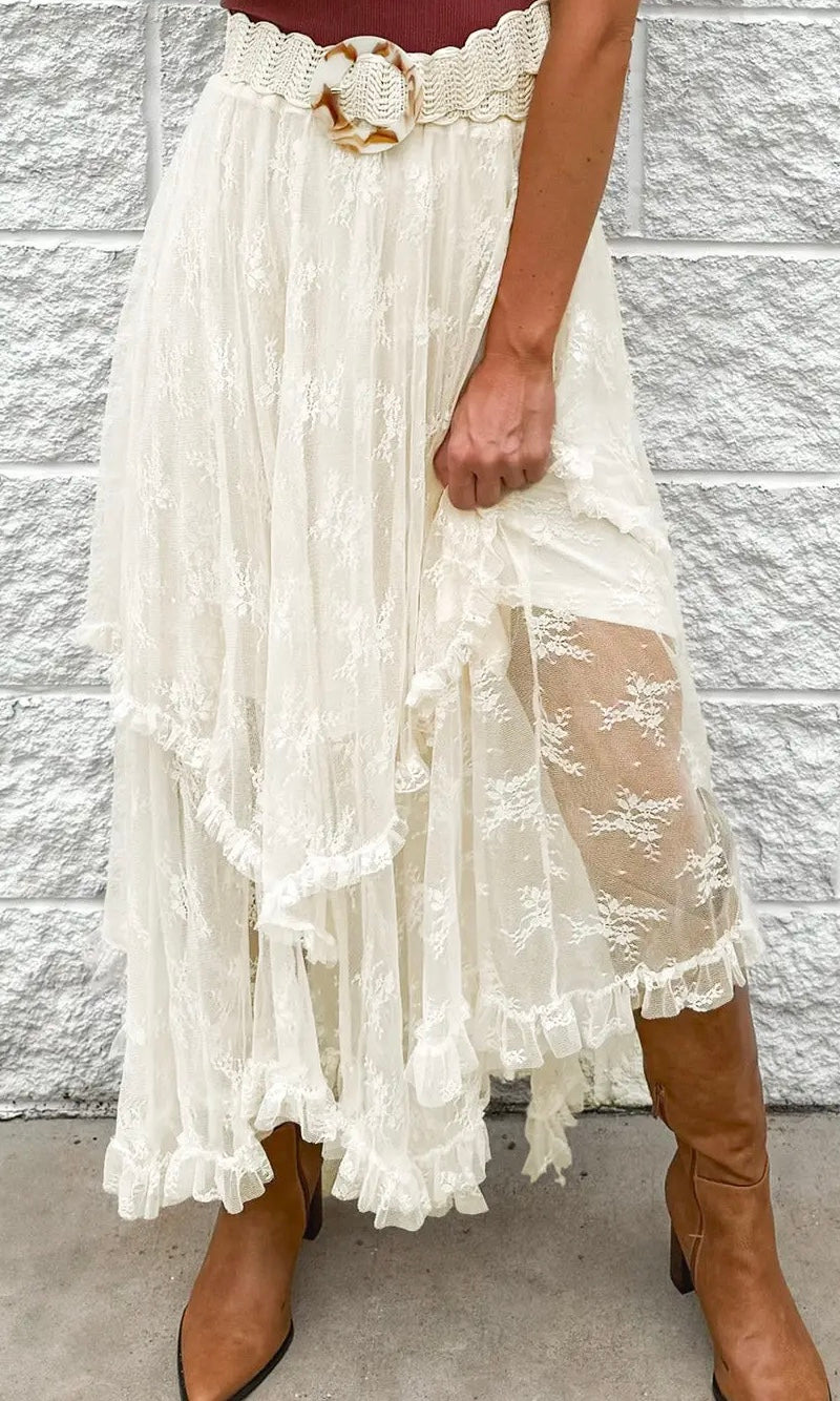 Cascading Tiered Skirt