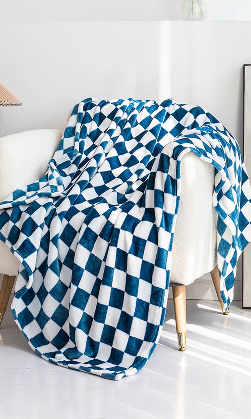 Checkerboard Printed Soft Throw Blanket(s)