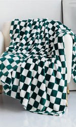 Checkerboard Printed Soft Throw Blanket(s)