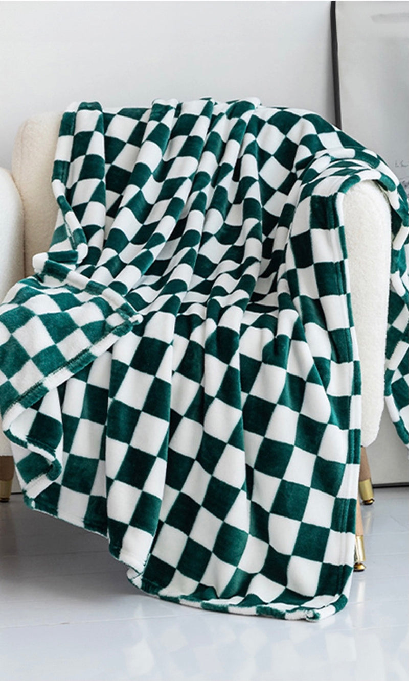 Checkerboard Printed Soft Throw Blanket(s)