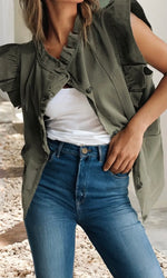 Patchwork Denim Vest