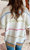 Block Striped Cardigan