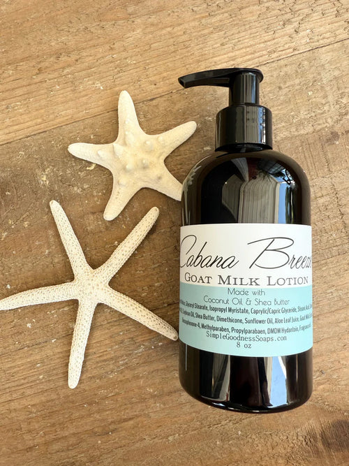 Cabana Breeze Goat Milk Liquid Soap,Lotion& Perfume