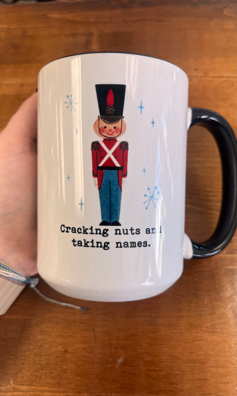 Christmas 15oz Cracking Nuts & Taking Names Mug