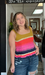 Crochet Multicolored Tank