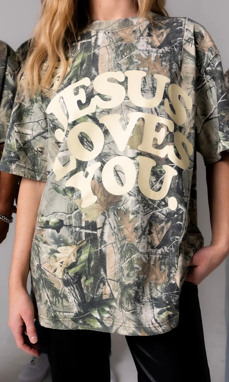 Jesus Loves You Camo Tee