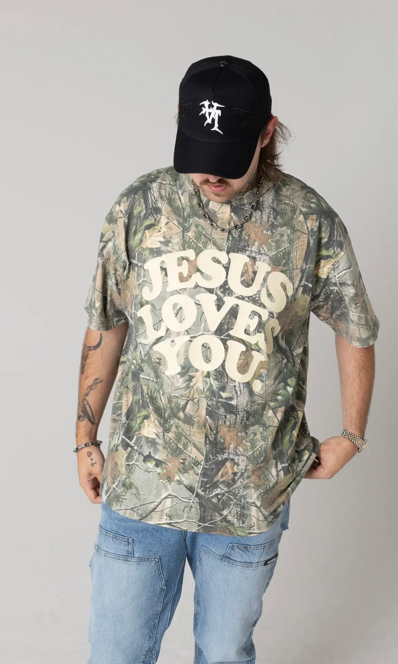 Jesus Loves You Camo Tee