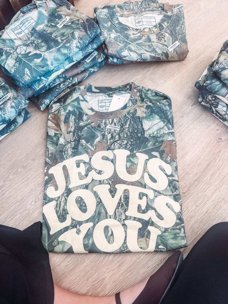 Jesus Loves You Camo Tee