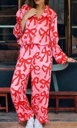 Pink Bow PJ Set