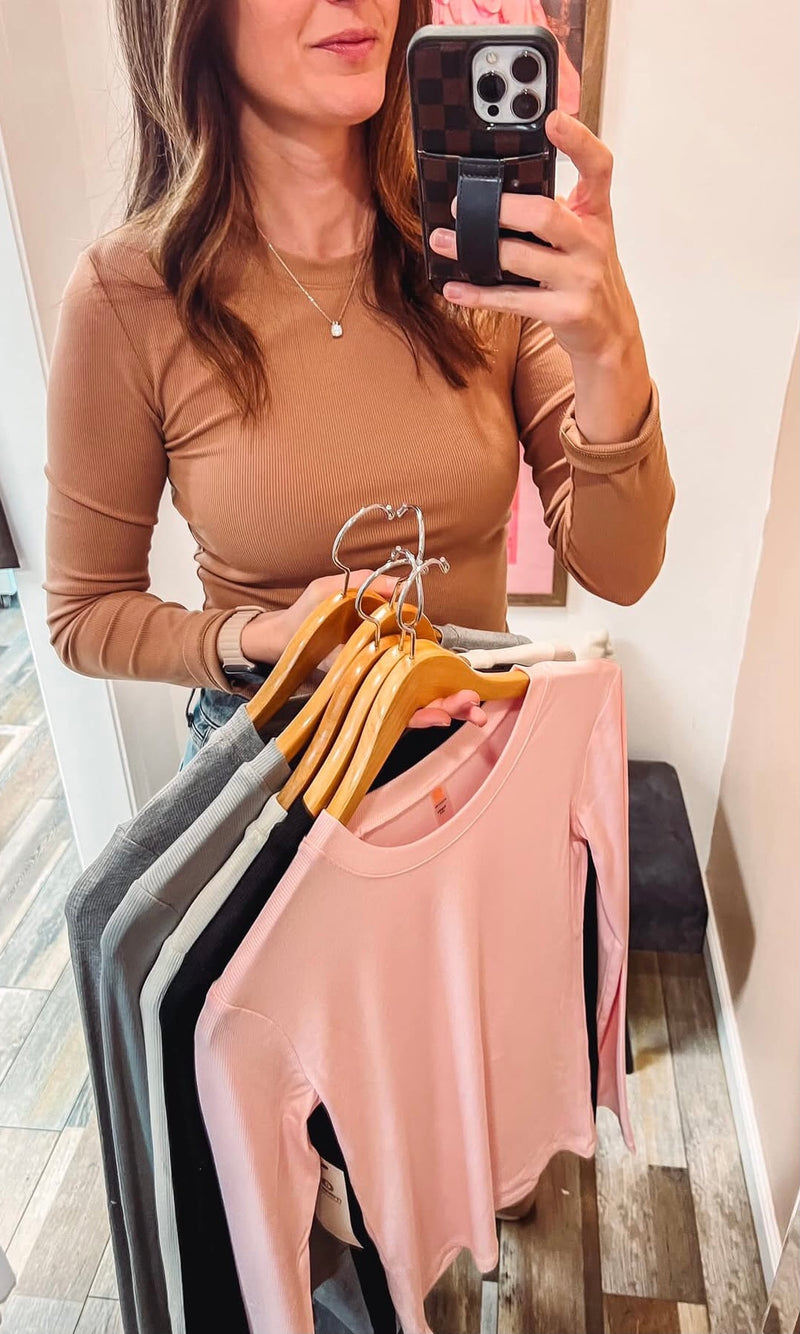 Long Sleeve Ribbed Top(s)