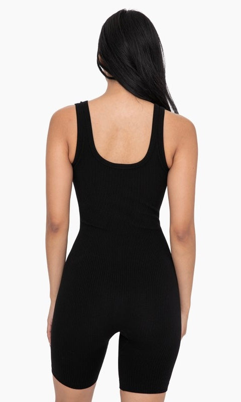 Ribbed Seamless Shortsie Romper