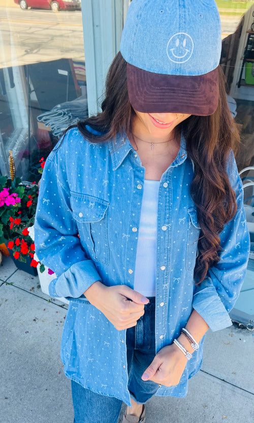 Bow Denim Jacket