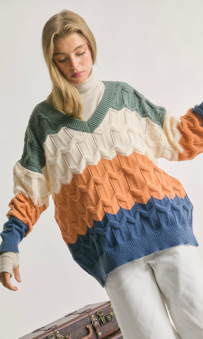 Dolman Cozy Waves Sweater