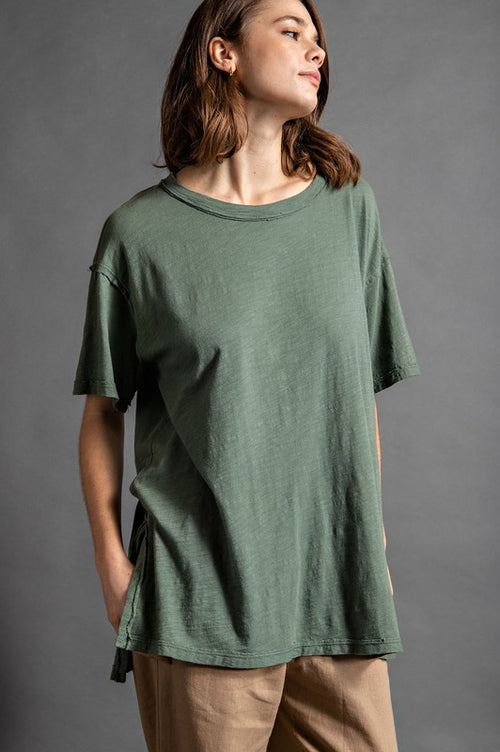 Side Slit Tee