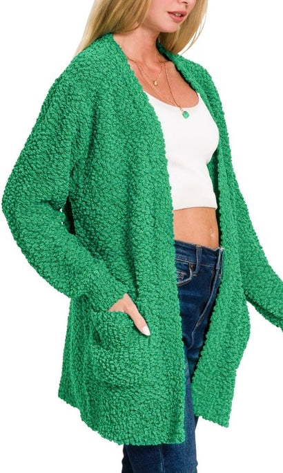 Popcorn Cardigan Multiple Colors