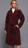 Burgundy Trench Coat