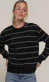 Fleece Striped Sweater