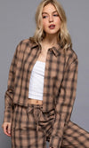 Khaki Plaid Top