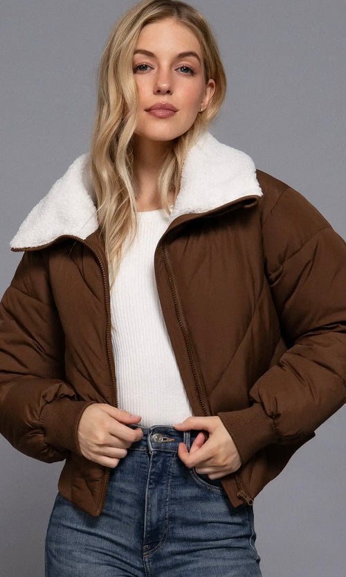 Hazelnut Sherpa Jacket