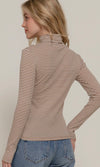 Striped Turtleneck Multiple Colors