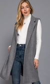 Long Gray Vest