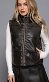 Leather Vest Multiple Colors