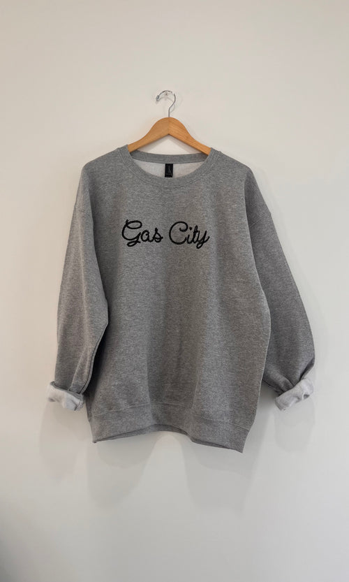 Gas City Embroidered Crewneck