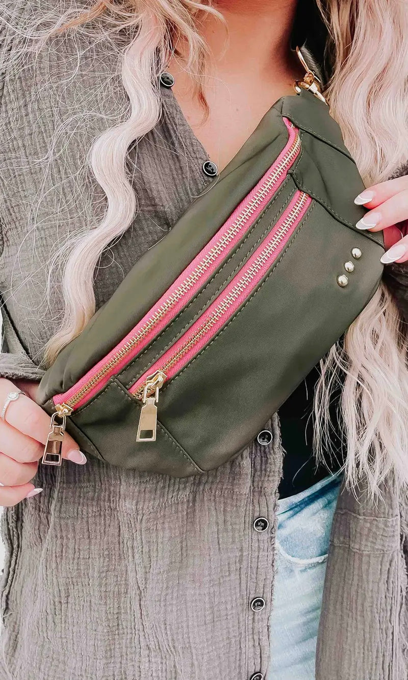 Nylon Crossbody Fanny Pack