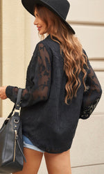 Floral Sheer Sleeve Top