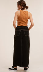 Mimosa Denim Maxi Skirt (Multiple Colors)