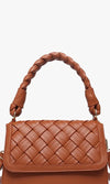 EH Woven Handbag With Braided Handle