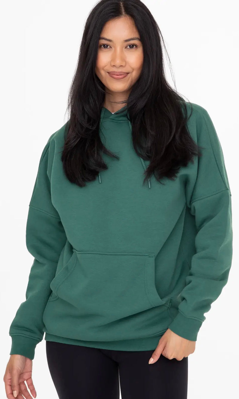 Hunter Green Fleece Hoodie