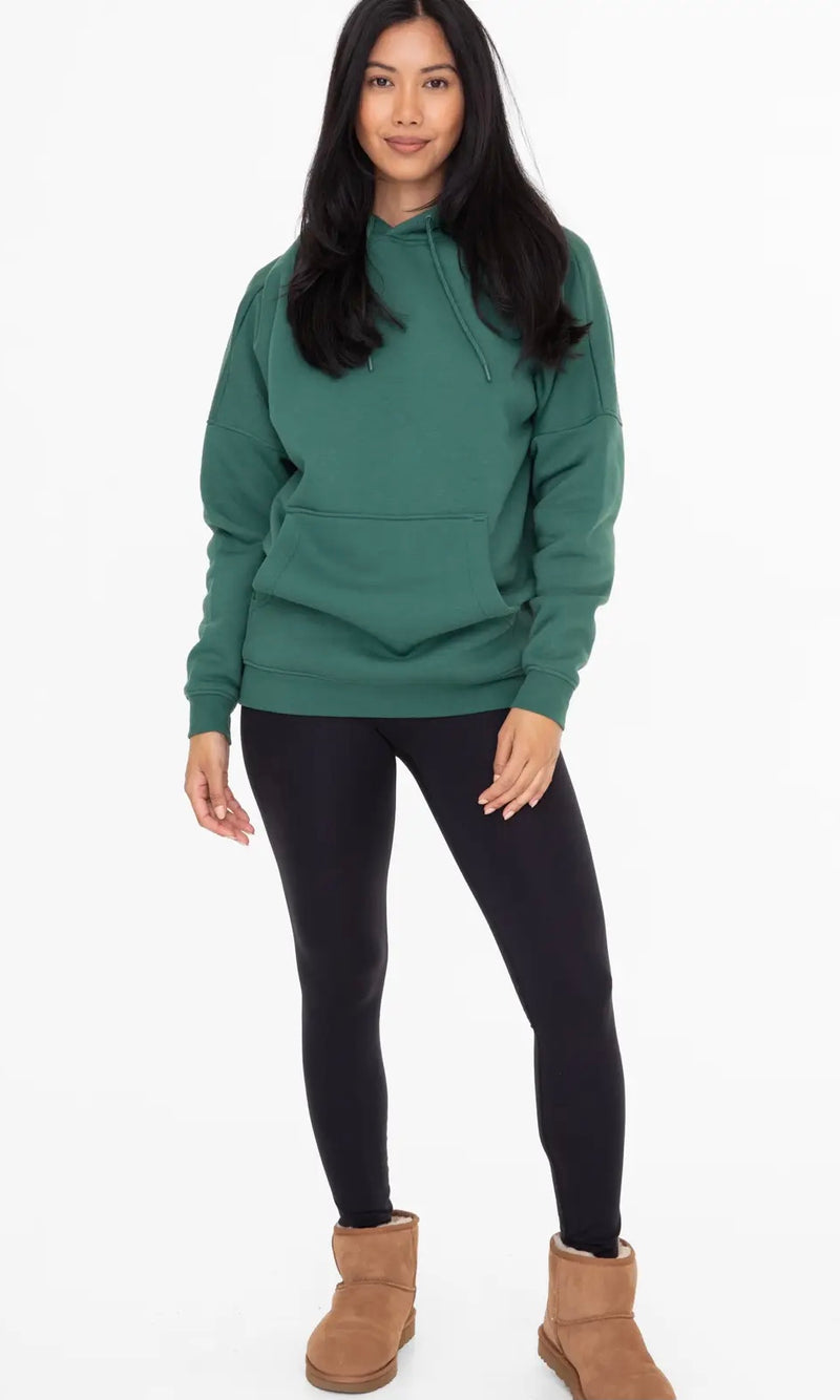 Hunter Green Fleece Hoodie