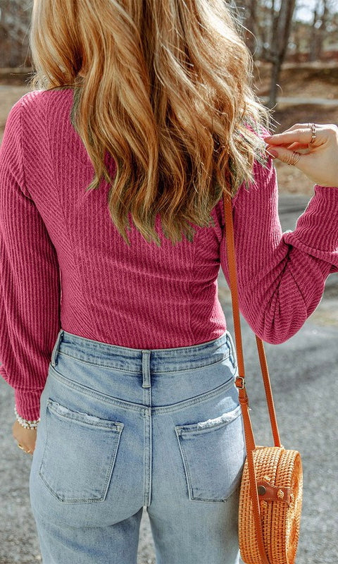 Knit Textured Blouse