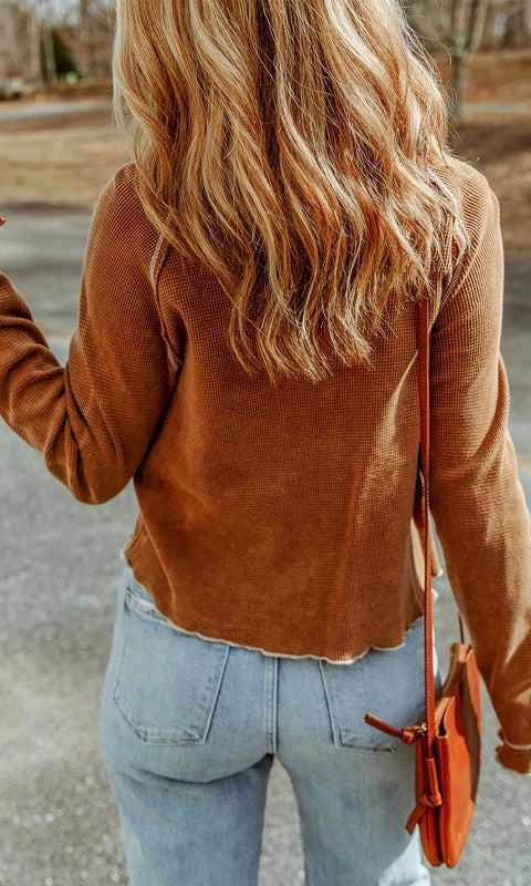 Waffle Thermal Top (Multiple Colors)