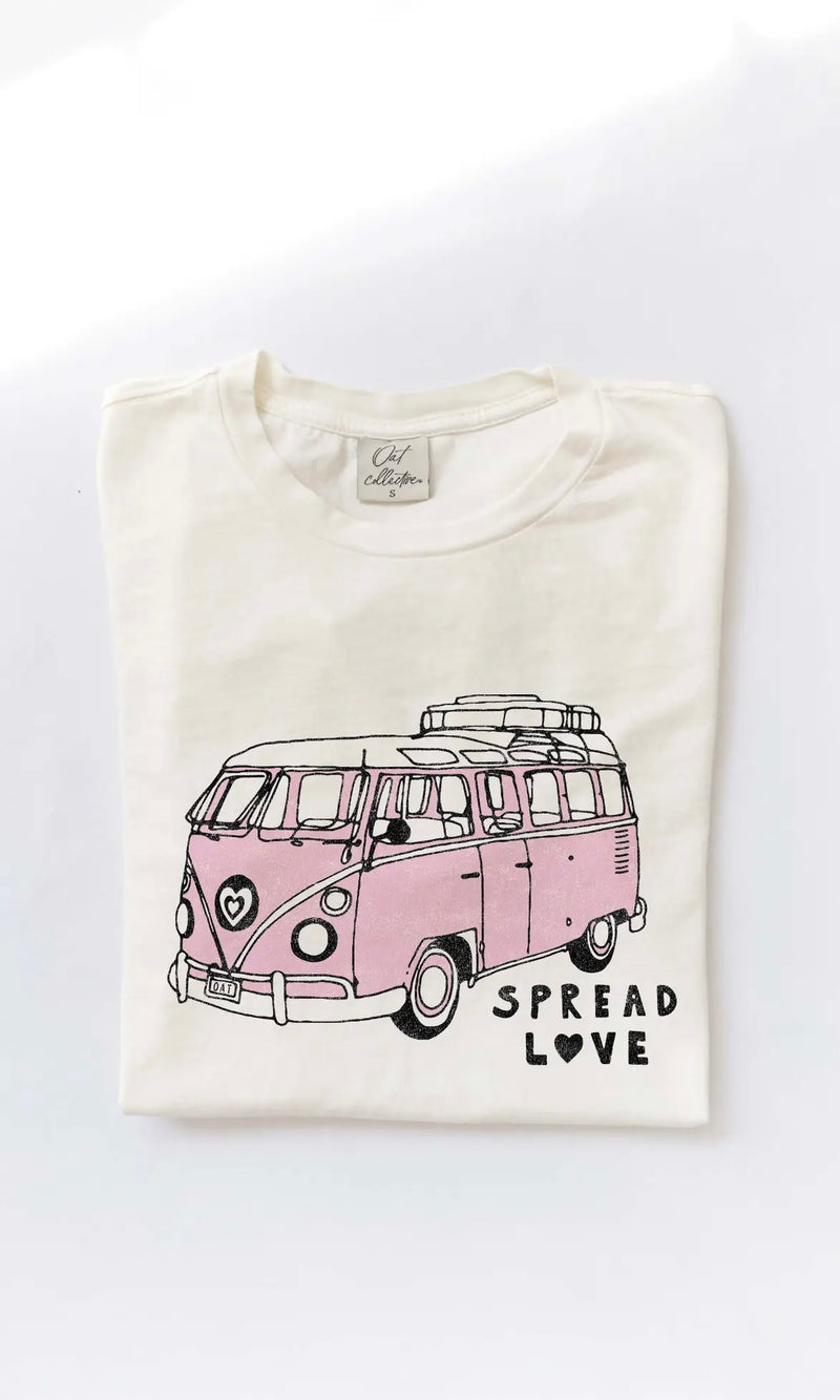 “Spread Love” Hippie Van Graphic Tee