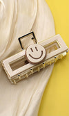 “Smile” Rectangle Claw Clips (Multiple Colors)
