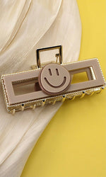 “Smile” Rectangle Claw Clips (Multiple Colors)