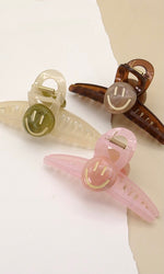 “Smile” Jelly Twist Claw Clip (Multiple Colors)