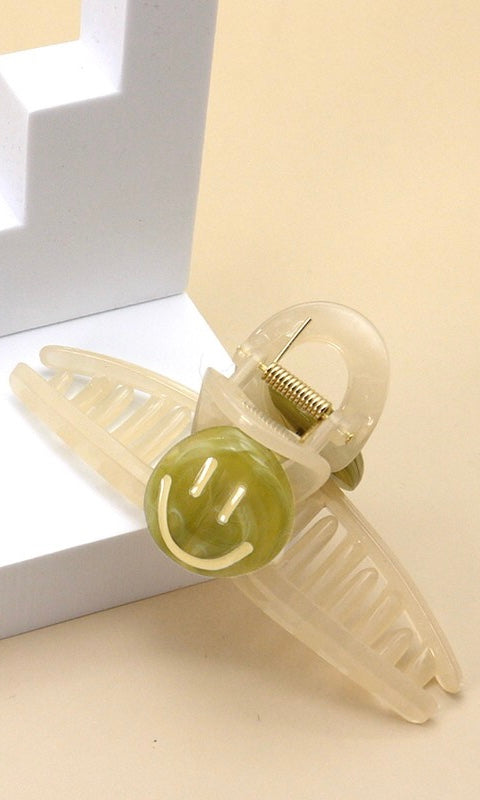 “Smile” Jelly Twist Claw Clip (Multiple Colors)